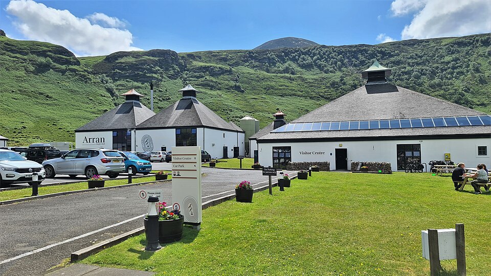 Lochranza distillery at the north end of the Isle of Arran