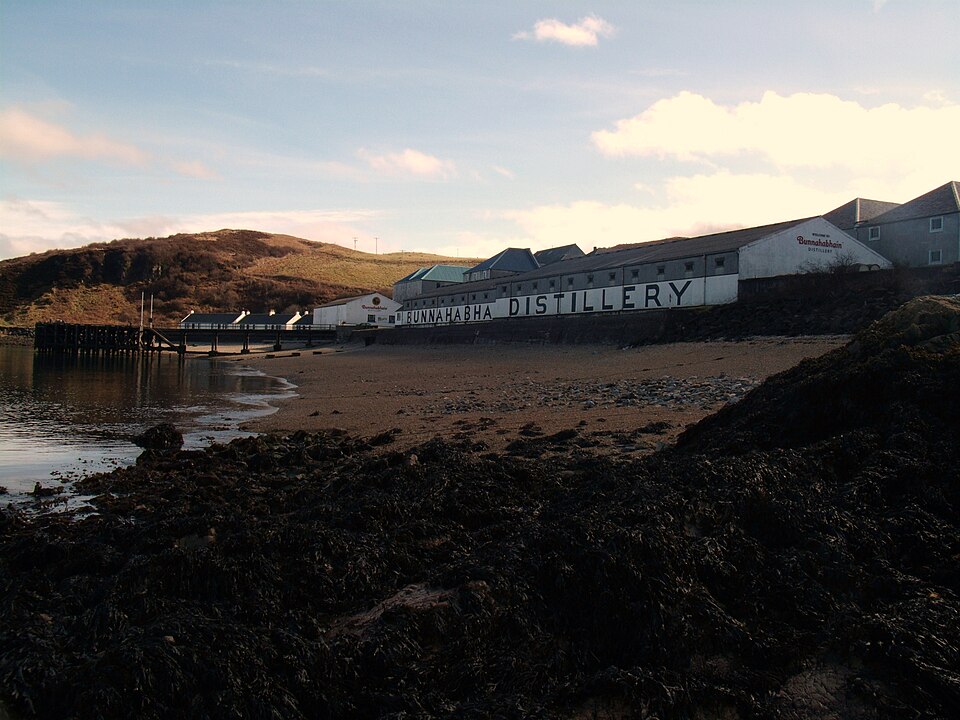 Bunnahabhain distillery on the Sound of Islay, north-east Islay